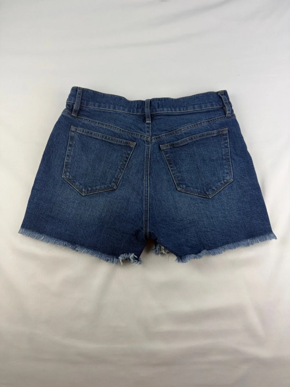 LOFT High-Rise Raw Hem Jeans Shorts – Size 26 – Excellent Condition